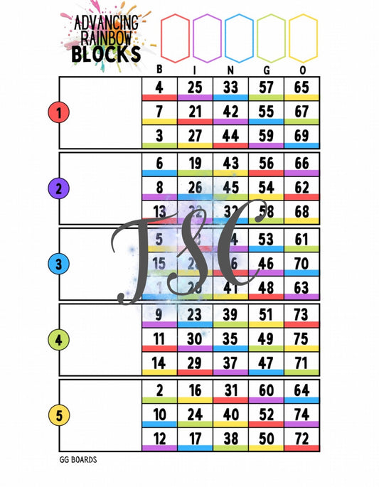 Advancing Rainbow Blocks Main 1-75 Mixed
