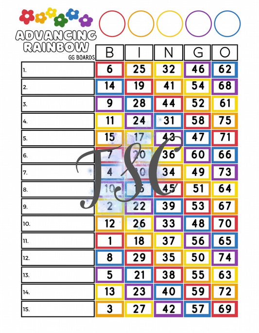 Advancing Rainbow Flower Main 1-75 Mixes