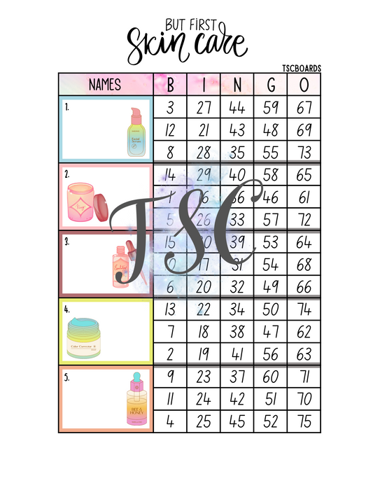 But First, Skin Care Block Board 1-75