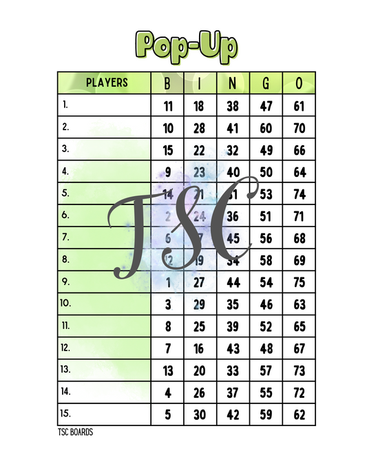 Pop Up Board 1-75