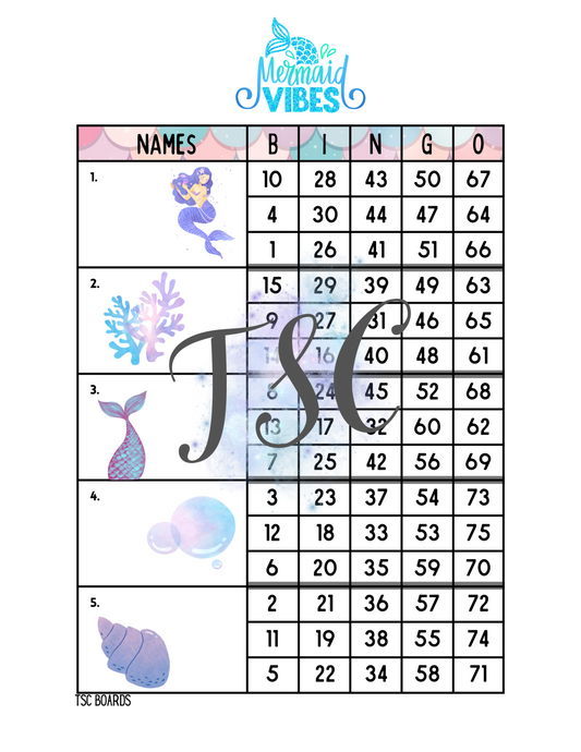 Mermaid Vibes Block 1-75 Mixed
